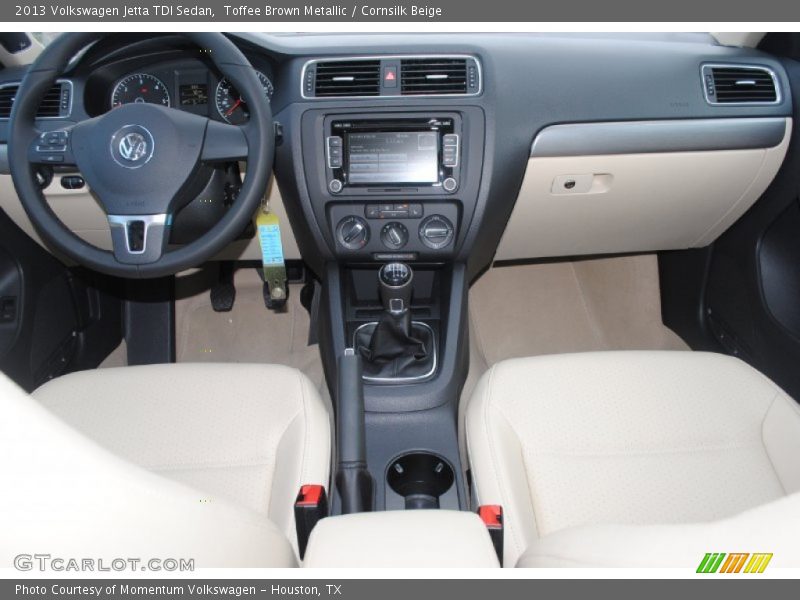 Toffee Brown Metallic / Cornsilk Beige 2013 Volkswagen Jetta TDI Sedan