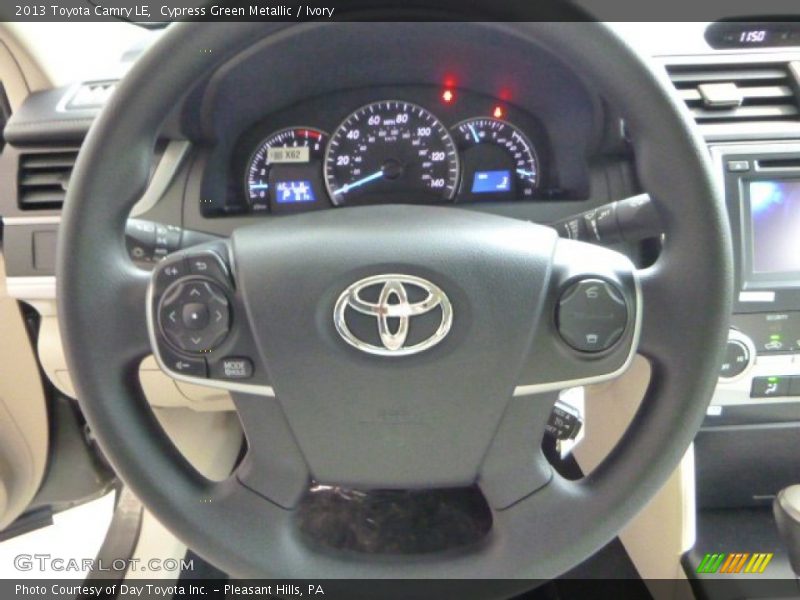 Cypress Green Metallic / Ivory 2013 Toyota Camry LE