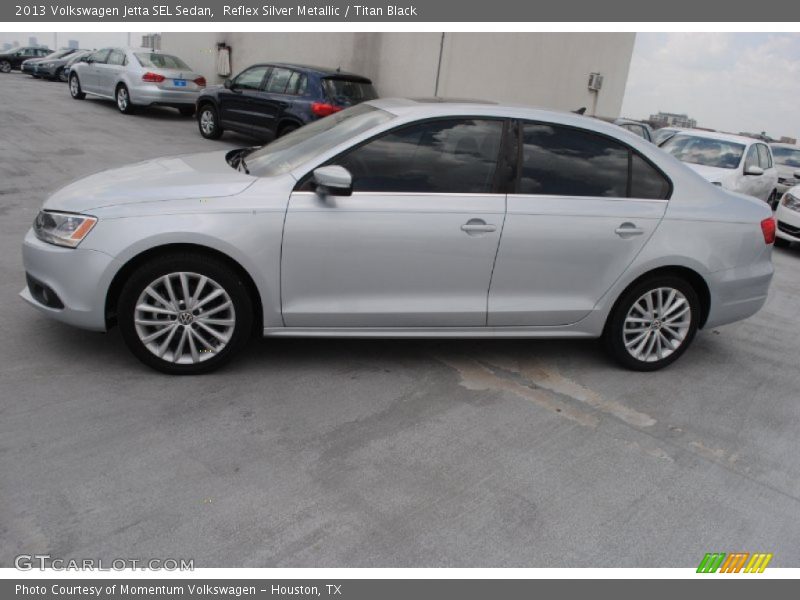 Reflex Silver Metallic / Titan Black 2013 Volkswagen Jetta SEL Sedan