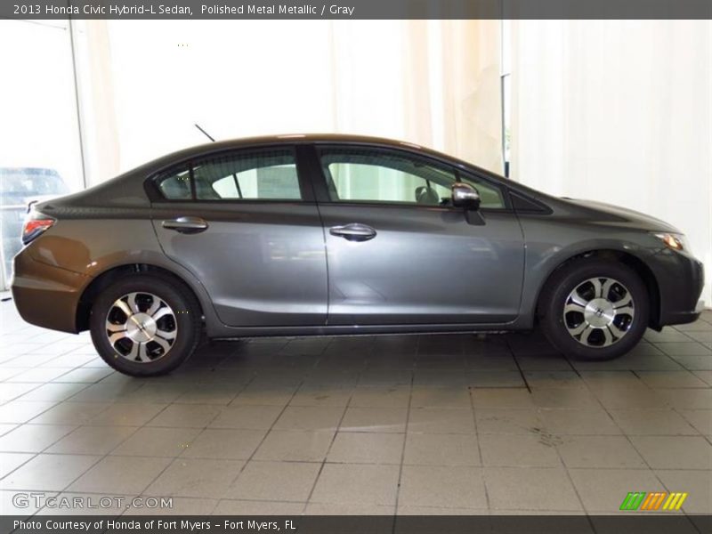 Polished Metal Metallic / Gray 2013 Honda Civic Hybrid-L Sedan