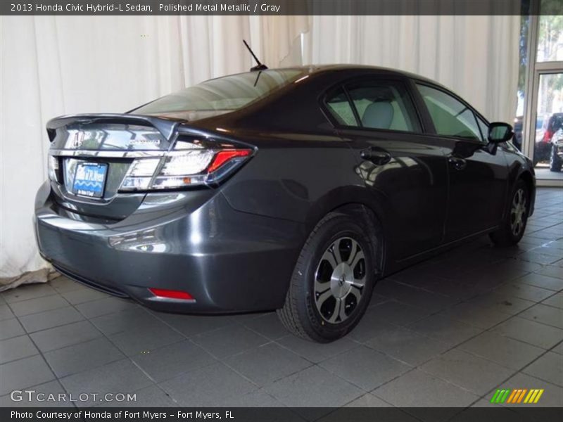 Polished Metal Metallic / Gray 2013 Honda Civic Hybrid-L Sedan