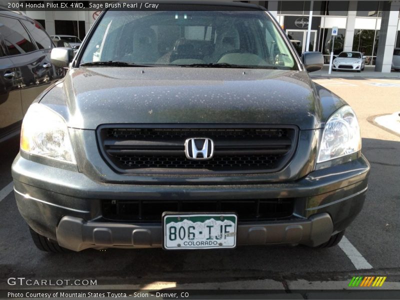 Sage Brush Pearl / Gray 2004 Honda Pilot EX 4WD