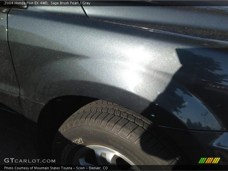 Sage Brush Pearl / Gray 2004 Honda Pilot EX 4WD