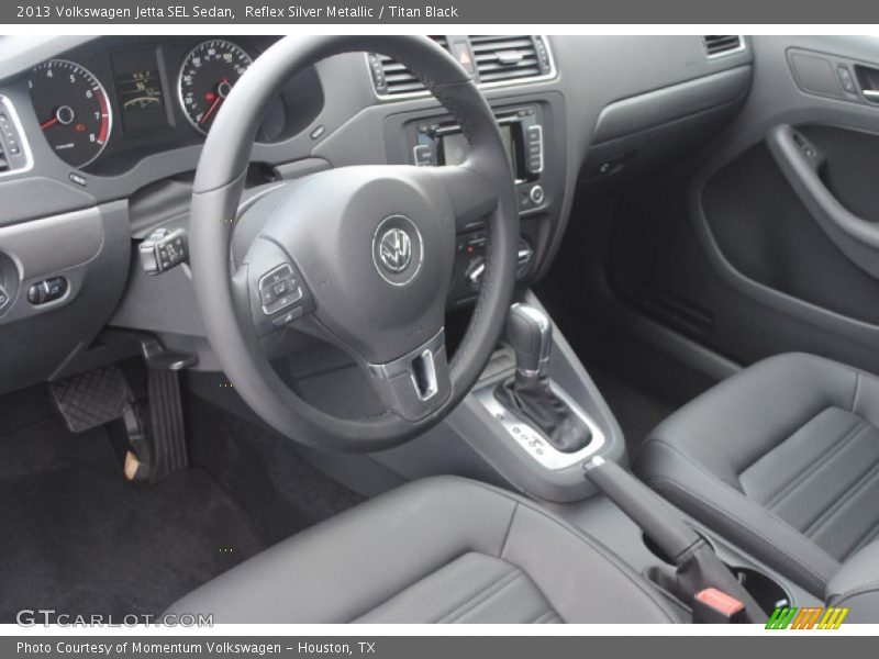 Reflex Silver Metallic / Titan Black 2013 Volkswagen Jetta SEL Sedan
