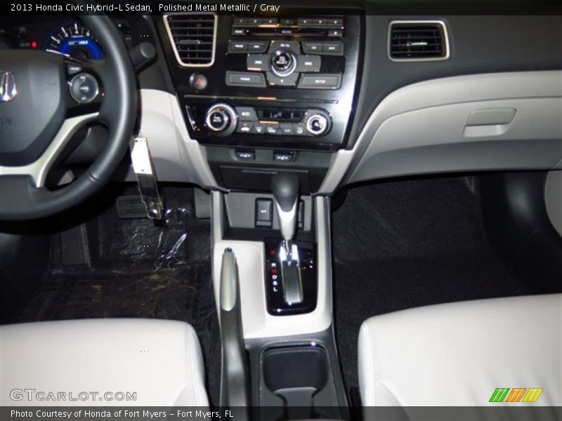 Polished Metal Metallic / Gray 2013 Honda Civic Hybrid-L Sedan