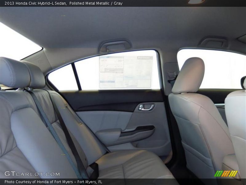 Polished Metal Metallic / Gray 2013 Honda Civic Hybrid-L Sedan