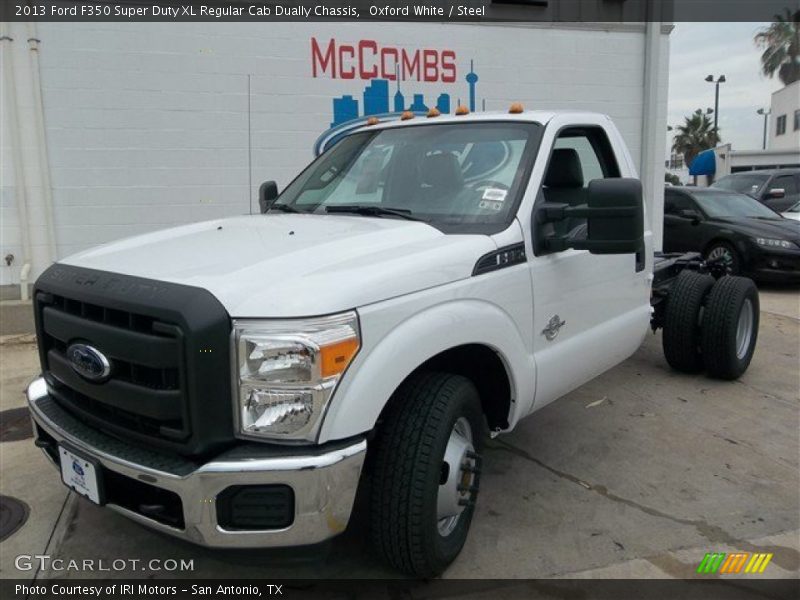 Oxford White / Steel 2013 Ford F350 Super Duty XL Regular Cab Dually Chassis