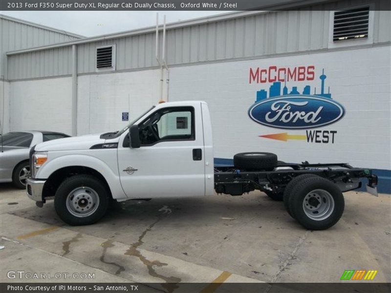 Oxford White / Steel 2013 Ford F350 Super Duty XL Regular Cab Dually Chassis