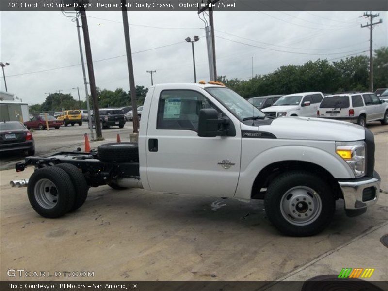 Oxford White / Steel 2013 Ford F350 Super Duty XL Regular Cab Dually Chassis