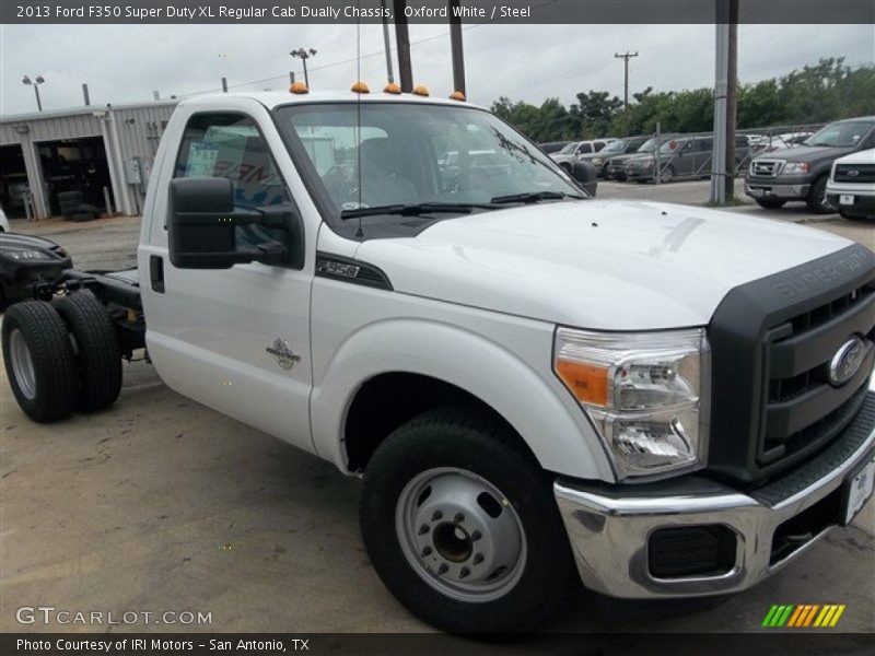 Oxford White / Steel 2013 Ford F350 Super Duty XL Regular Cab Dually Chassis