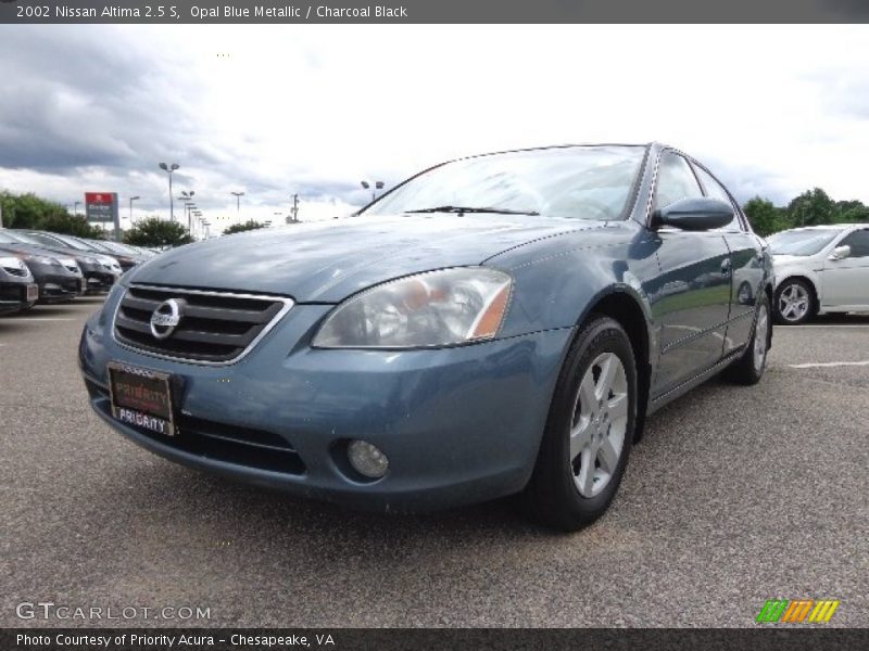 Opal Blue Metallic / Charcoal Black 2002 Nissan Altima 2.5 S