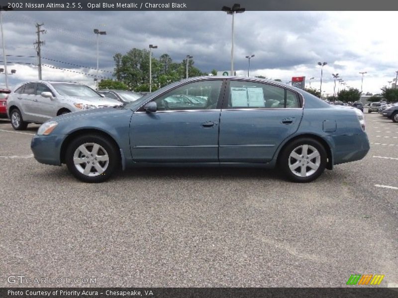Opal Blue Metallic / Charcoal Black 2002 Nissan Altima 2.5 S