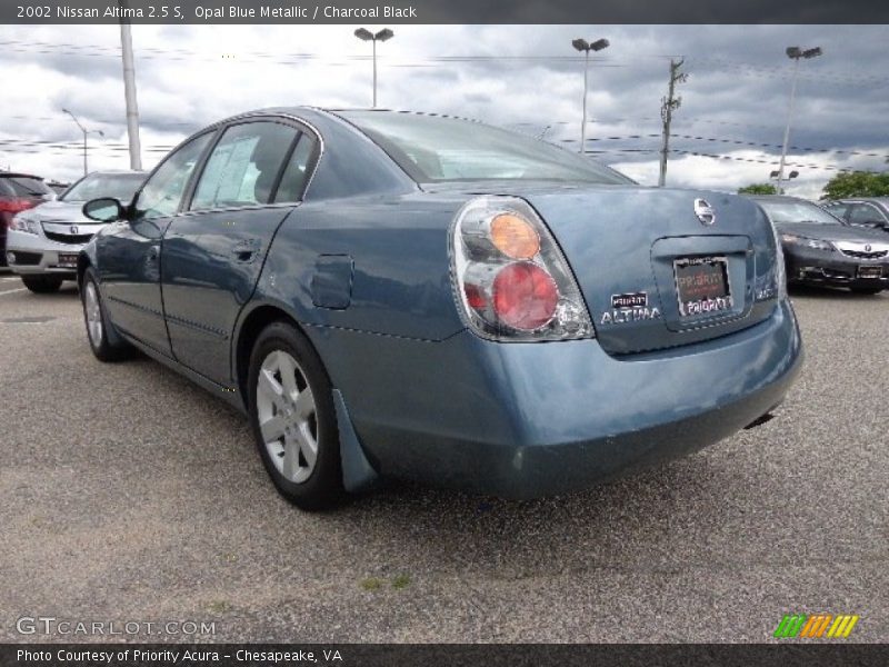 Opal Blue Metallic / Charcoal Black 2002 Nissan Altima 2.5 S