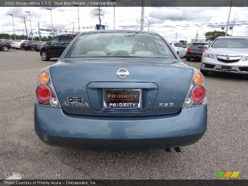 Opal Blue Metallic / Charcoal Black 2002 Nissan Altima 2.5 S
