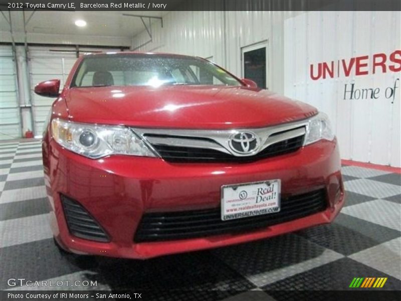 Barcelona Red Metallic / Ivory 2012 Toyota Camry LE