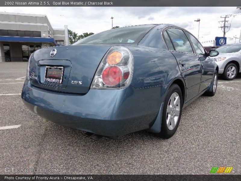 Opal Blue Metallic / Charcoal Black 2002 Nissan Altima 2.5 S