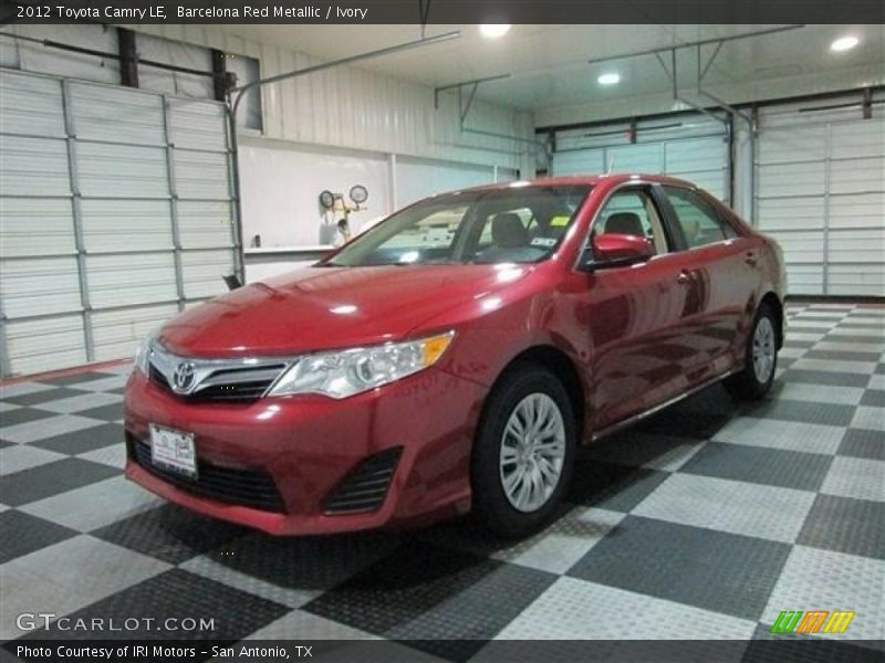 Barcelona Red Metallic / Ivory 2012 Toyota Camry LE