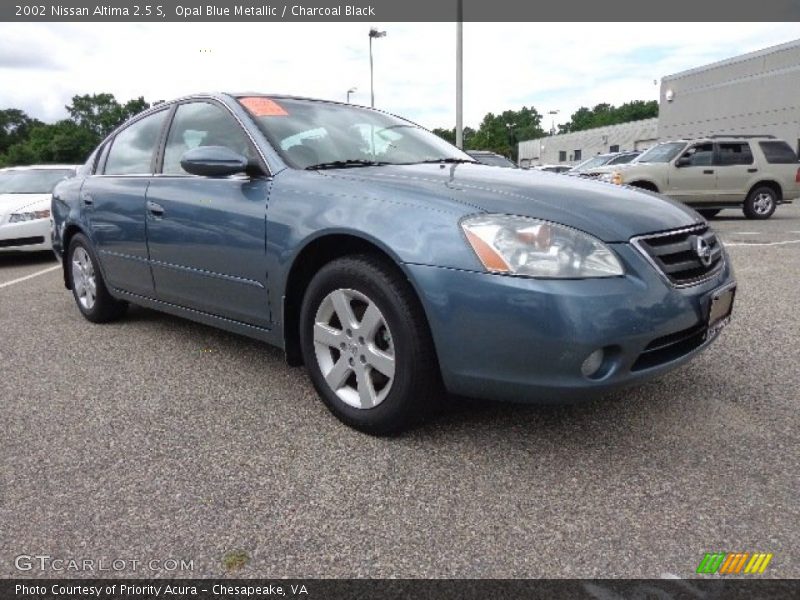 Opal Blue Metallic / Charcoal Black 2002 Nissan Altima 2.5 S