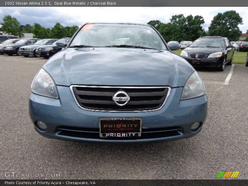 Opal Blue Metallic / Charcoal Black 2002 Nissan Altima 2.5 S