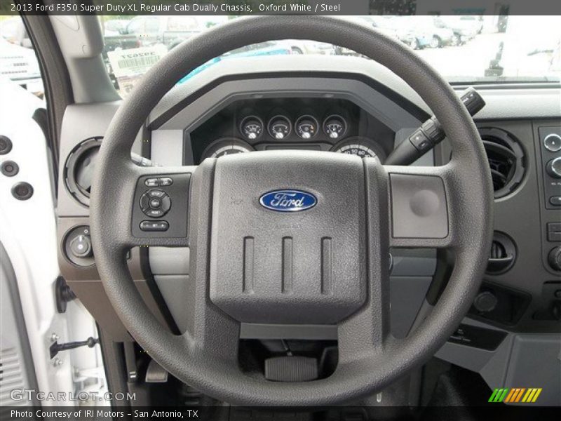 Oxford White / Steel 2013 Ford F350 Super Duty XL Regular Cab Dually Chassis