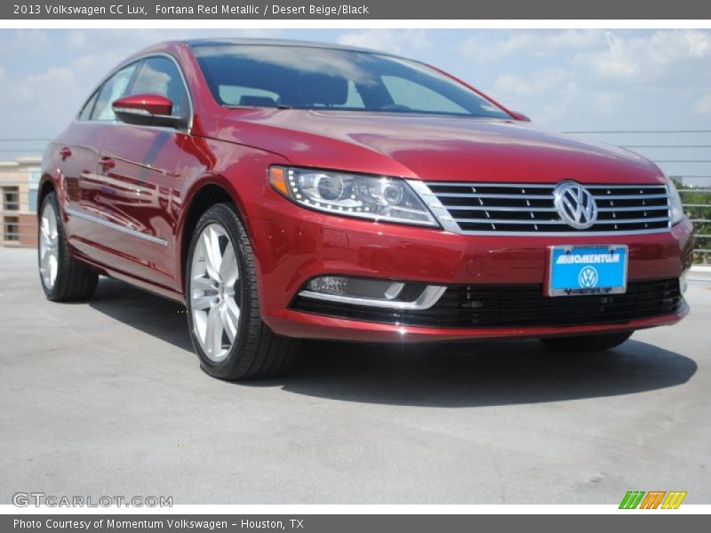 Fortana Red Metallic / Desert Beige/Black 2013 Volkswagen CC Lux