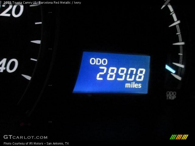 Barcelona Red Metallic / Ivory 2012 Toyota Camry LE