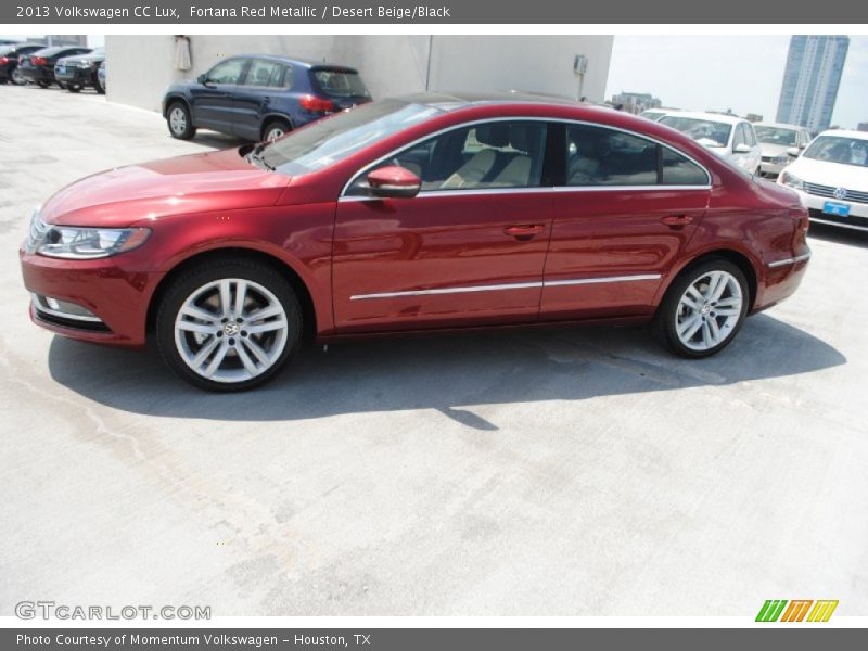 Fortana Red Metallic / Desert Beige/Black 2013 Volkswagen CC Lux