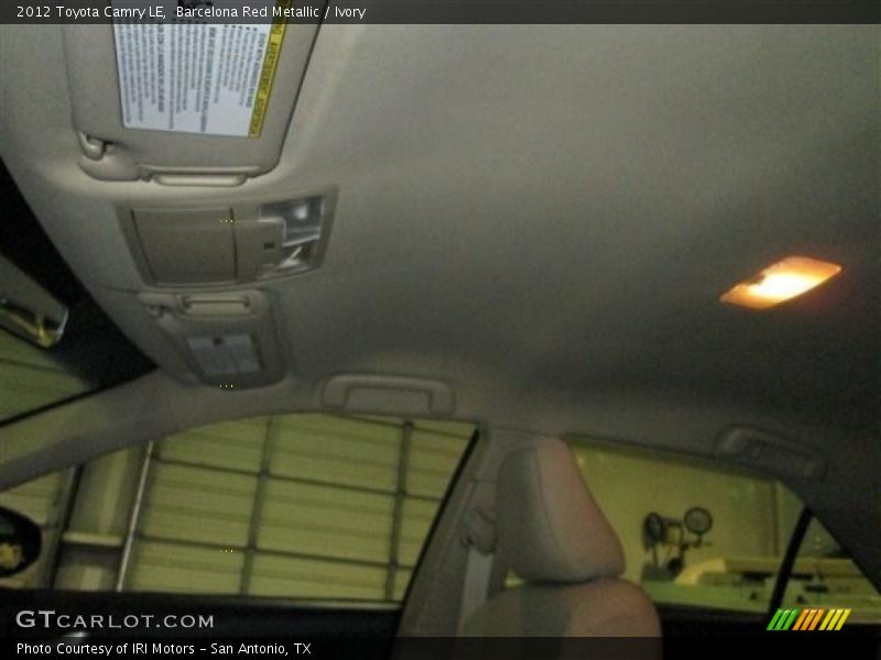 Barcelona Red Metallic / Ivory 2012 Toyota Camry LE