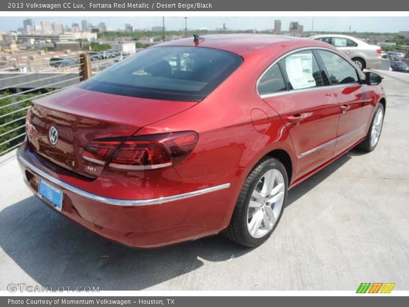 Fortana Red Metallic / Desert Beige/Black 2013 Volkswagen CC Lux