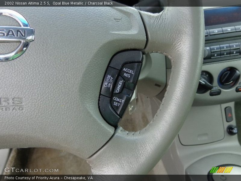 Opal Blue Metallic / Charcoal Black 2002 Nissan Altima 2.5 S