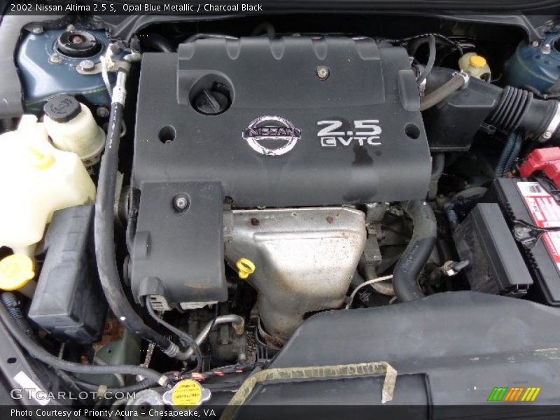Opal Blue Metallic / Charcoal Black 2002 Nissan Altima 2.5 S