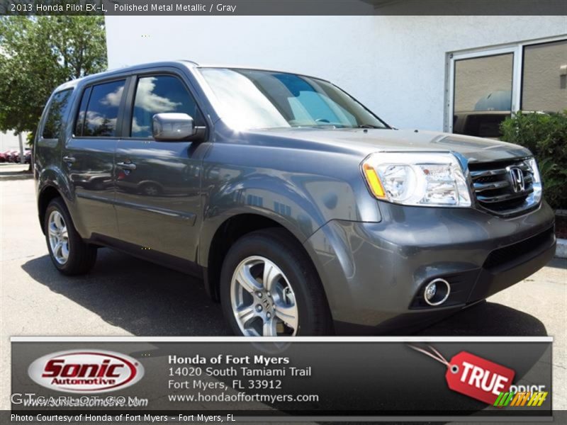 Polished Metal Metallic / Gray 2013 Honda Pilot EX-L