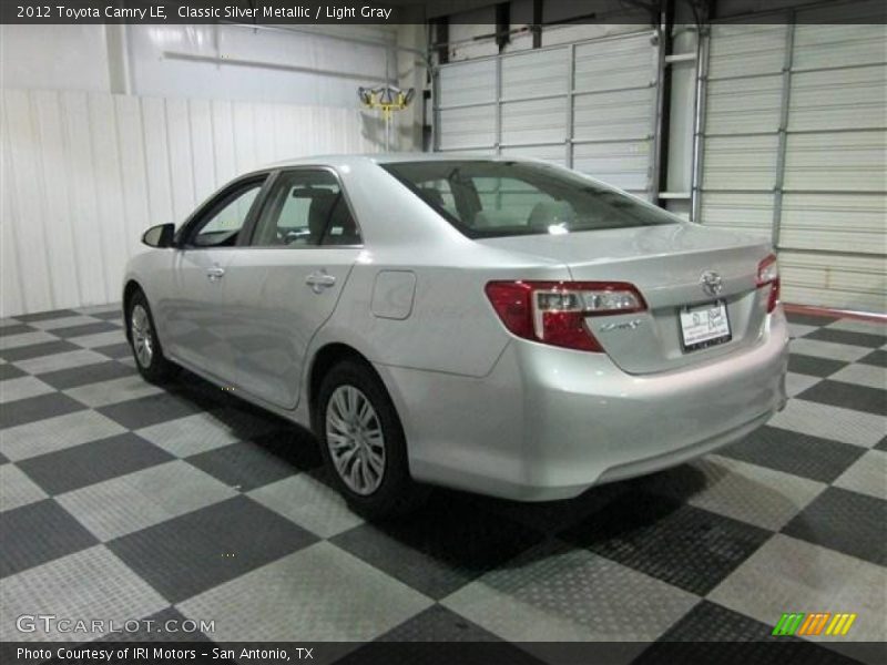 Classic Silver Metallic / Light Gray 2012 Toyota Camry LE