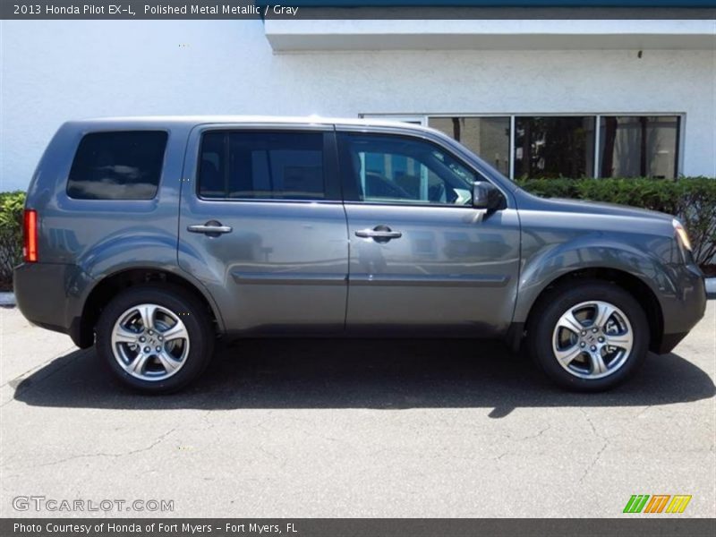 Polished Metal Metallic / Gray 2013 Honda Pilot EX-L