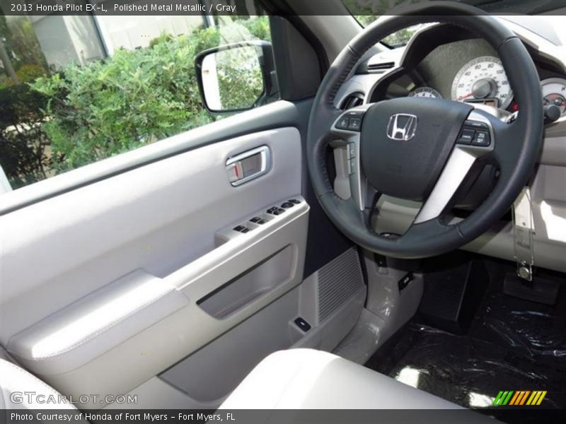 Polished Metal Metallic / Gray 2013 Honda Pilot EX-L