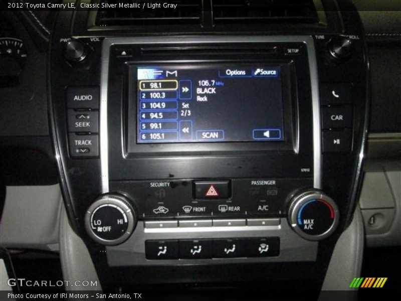 Classic Silver Metallic / Light Gray 2012 Toyota Camry LE