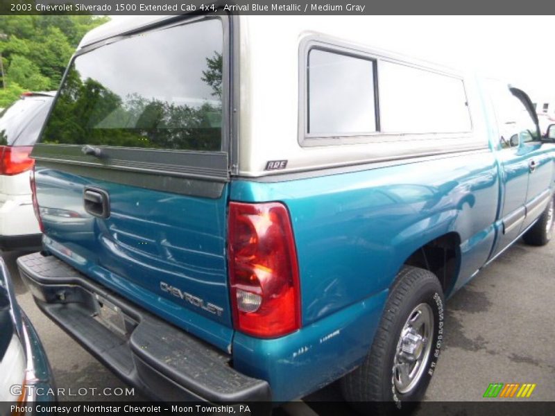 Arrival Blue Metallic / Medium Gray 2003 Chevrolet Silverado 1500 Extended Cab 4x4