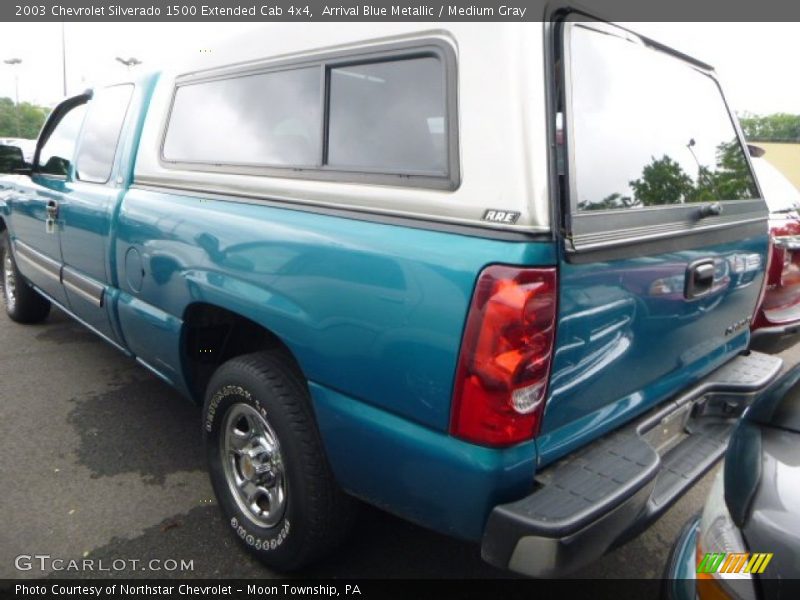 Arrival Blue Metallic / Medium Gray 2003 Chevrolet Silverado 1500 Extended Cab 4x4