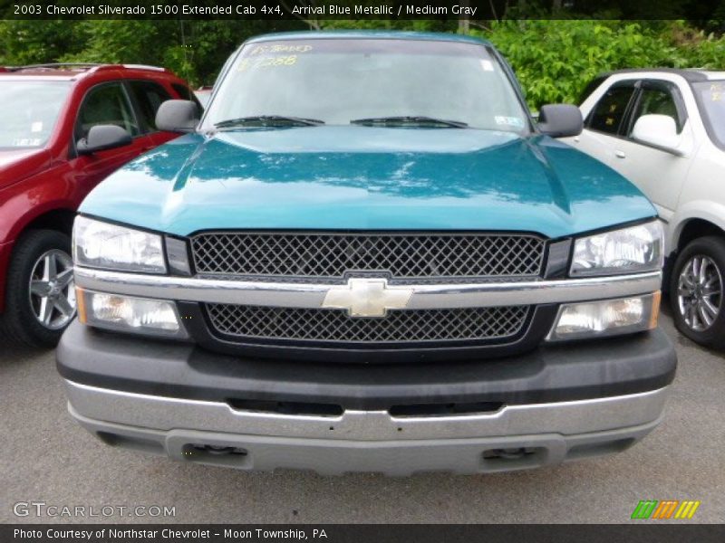 Arrival Blue Metallic / Medium Gray 2003 Chevrolet Silverado 1500 Extended Cab 4x4
