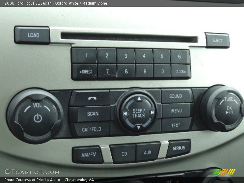 Oxford White / Medium Stone 2008 Ford Focus SE Sedan