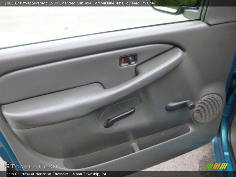 Arrival Blue Metallic / Medium Gray 2003 Chevrolet Silverado 1500 Extended Cab 4x4