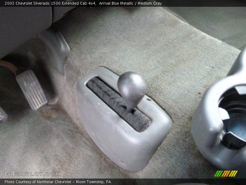 Arrival Blue Metallic / Medium Gray 2003 Chevrolet Silverado 1500 Extended Cab 4x4
