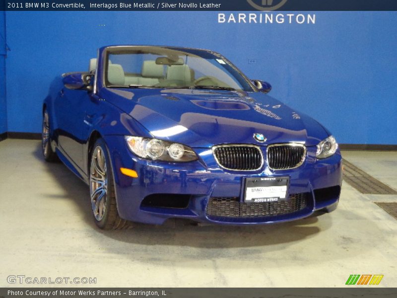 Interlagos Blue Metallic / Silver Novillo Leather 2011 BMW M3 Convertible