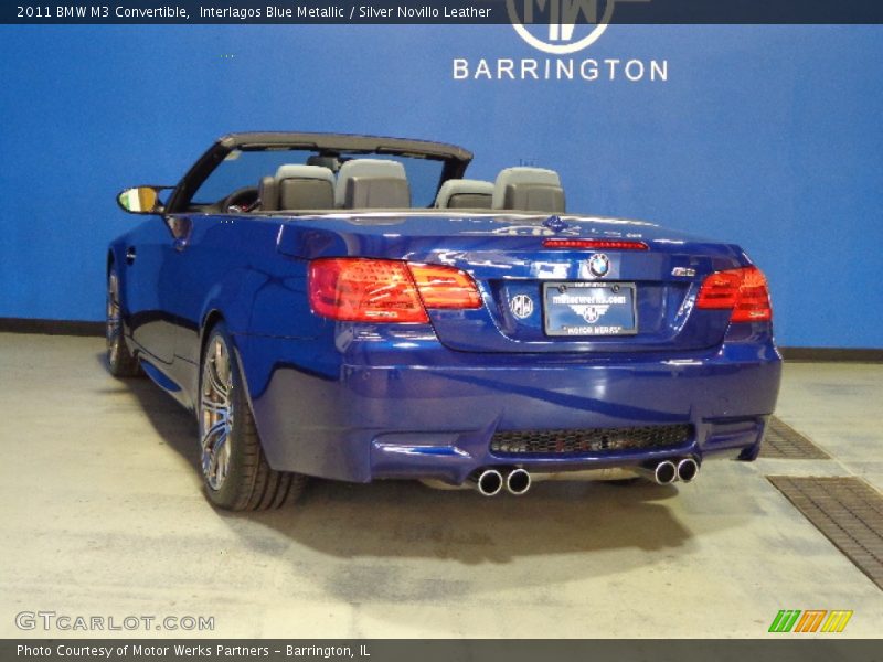 Interlagos Blue Metallic / Silver Novillo Leather 2011 BMW M3 Convertible