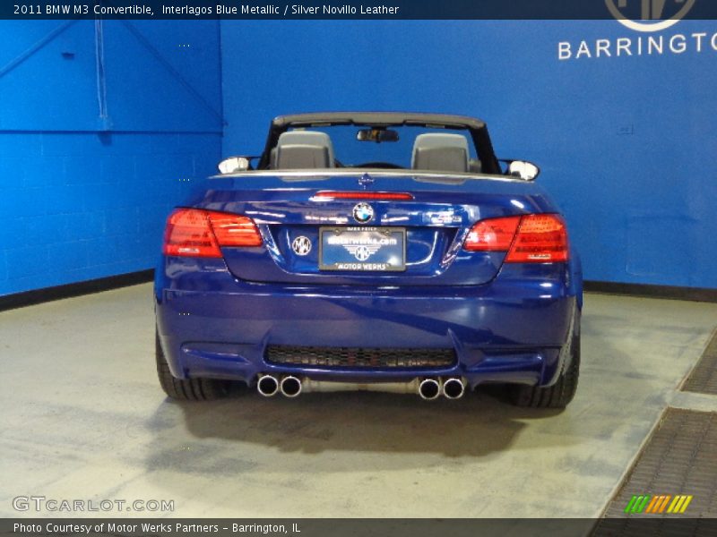 Interlagos Blue Metallic / Silver Novillo Leather 2011 BMW M3 Convertible