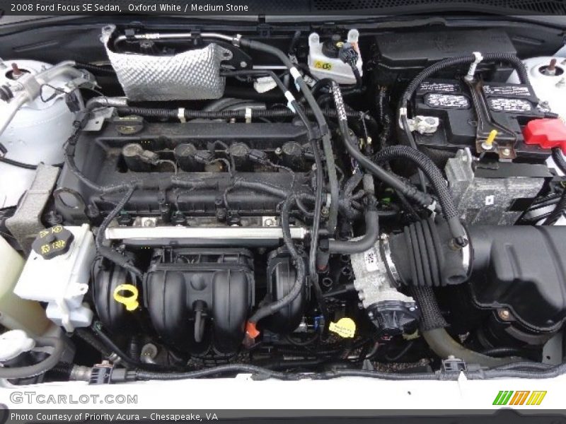 Oxford White / Medium Stone 2008 Ford Focus SE Sedan
