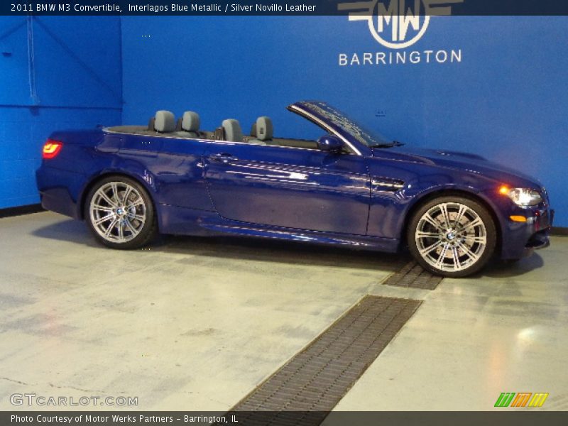 Interlagos Blue Metallic / Silver Novillo Leather 2011 BMW M3 Convertible
