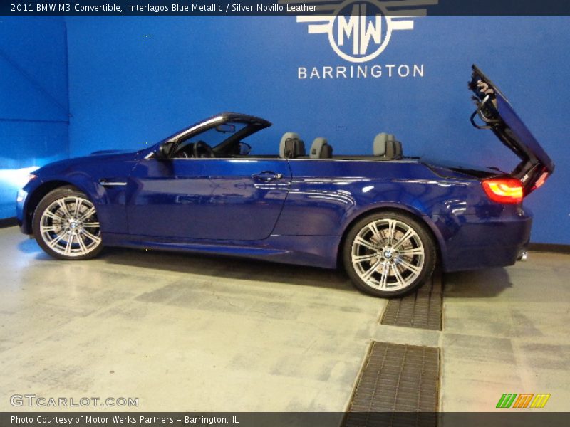 Interlagos Blue Metallic / Silver Novillo Leather 2011 BMW M3 Convertible