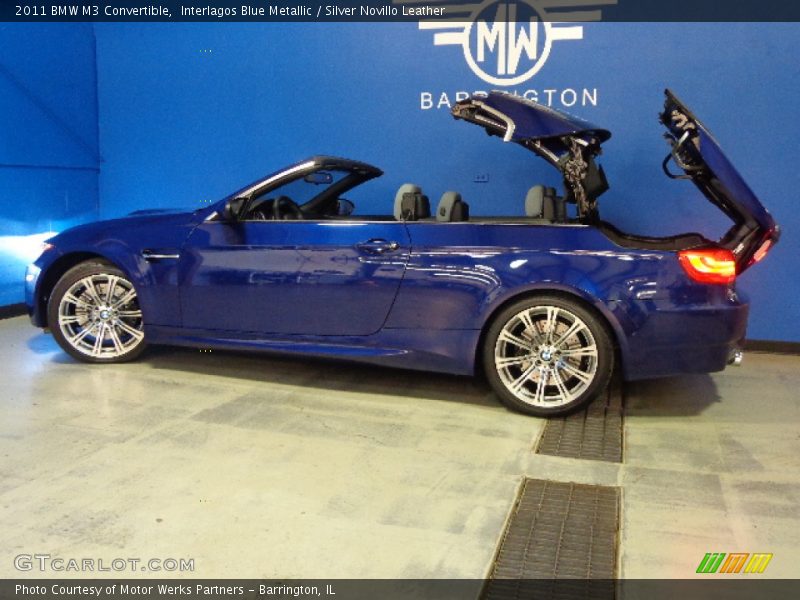 Interlagos Blue Metallic / Silver Novillo Leather 2011 BMW M3 Convertible