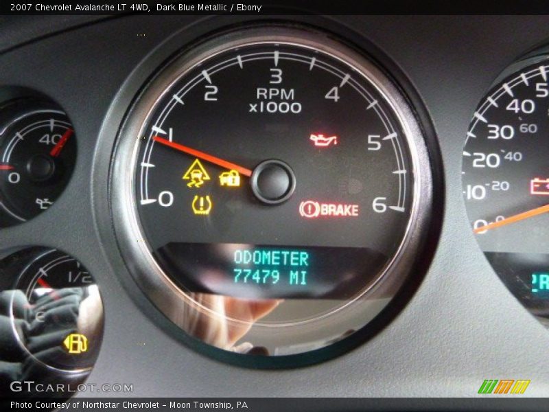 Dark Blue Metallic / Ebony 2007 Chevrolet Avalanche LT 4WD